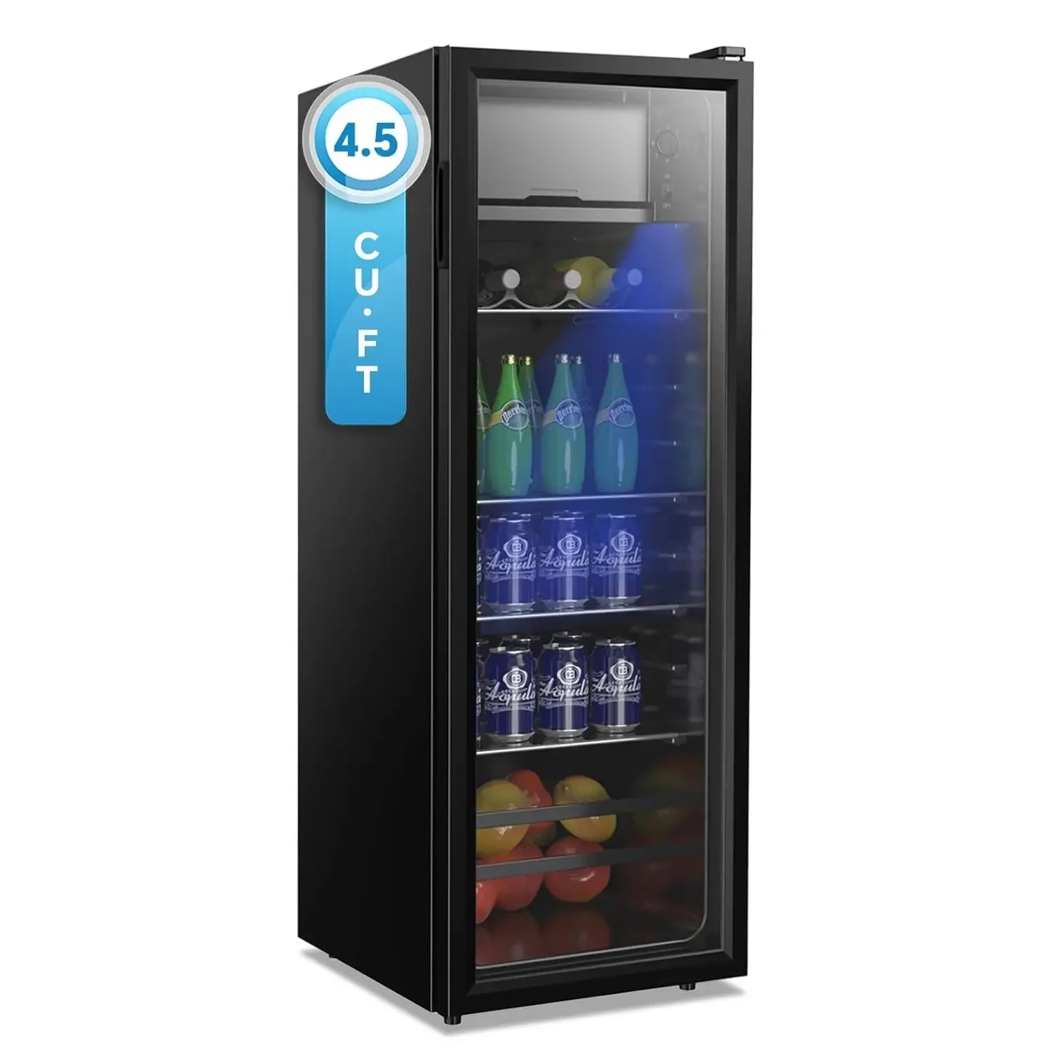 Wine Beer Fridge Small - Beverage Refrigerator 4.5Cu.ft Mini Small Fridge