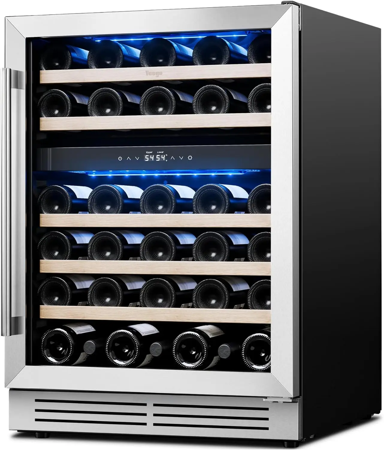 Wine Beer Fridge - Bottles, 40-65°F Wine Refrigerator Glass Door,