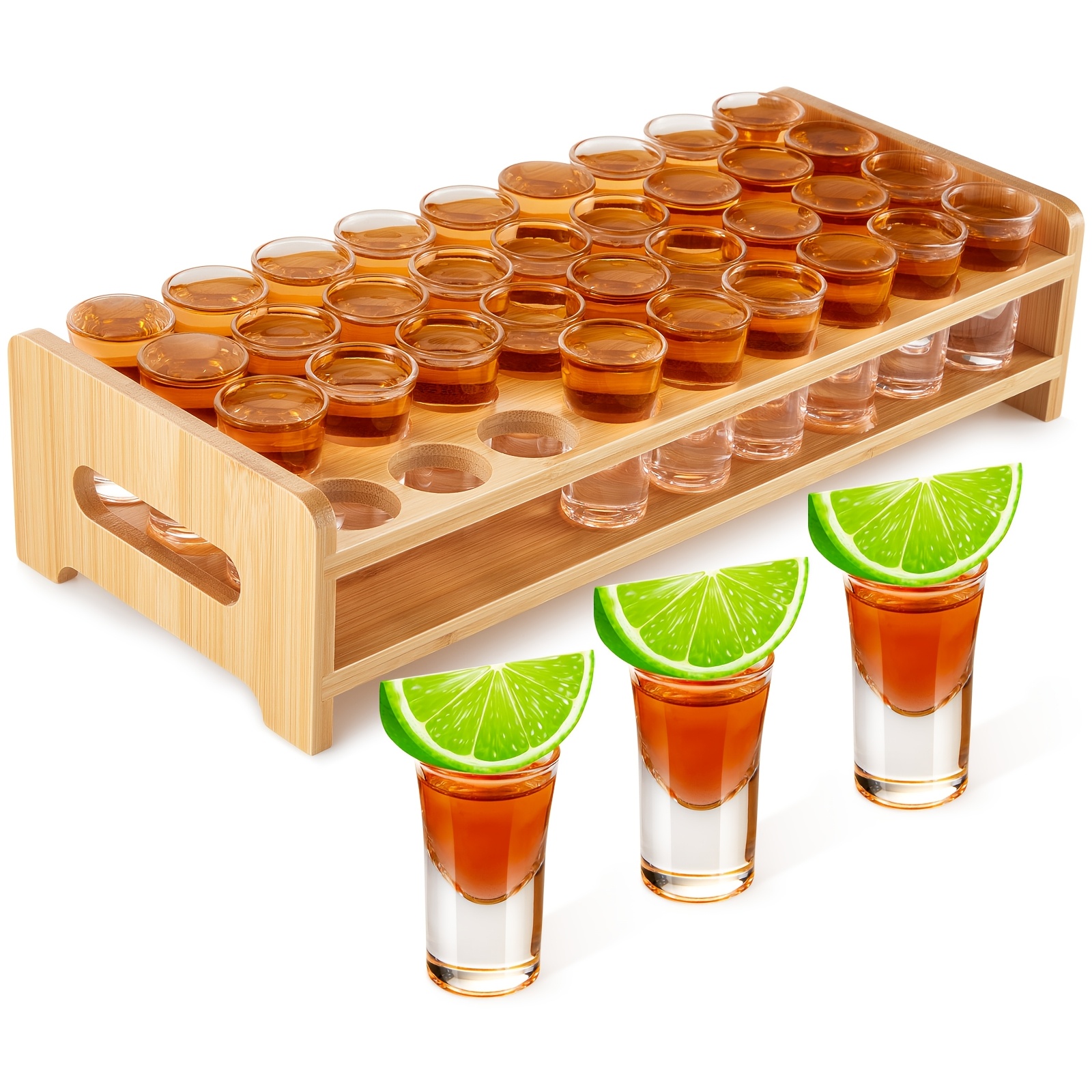 Wine Beer Glass Set - Set Of 36 Shot Glasses Holder