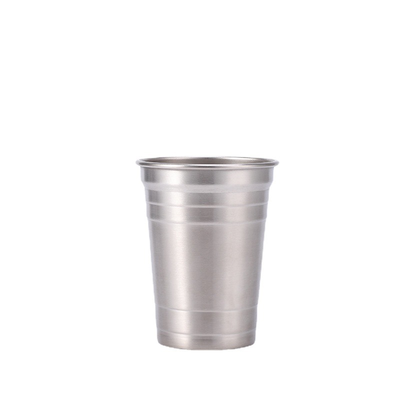 Wine Beer Glass Set - Stainless Steel Metal Cup Beer Cups
