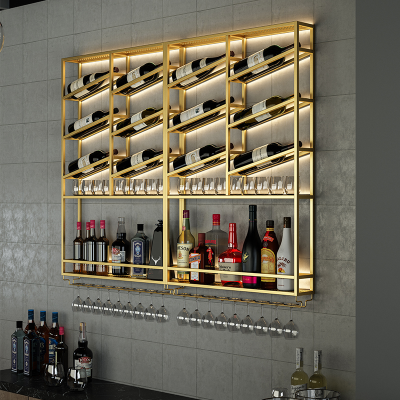 Wine Beer Restaurant - Luxury Metal Wine Racks Storage Bottles
