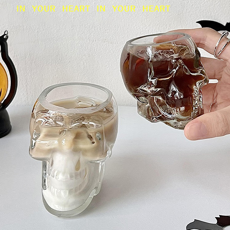 Wine X Beer - 【X】Halloween Household Skull Head Glass Teacup