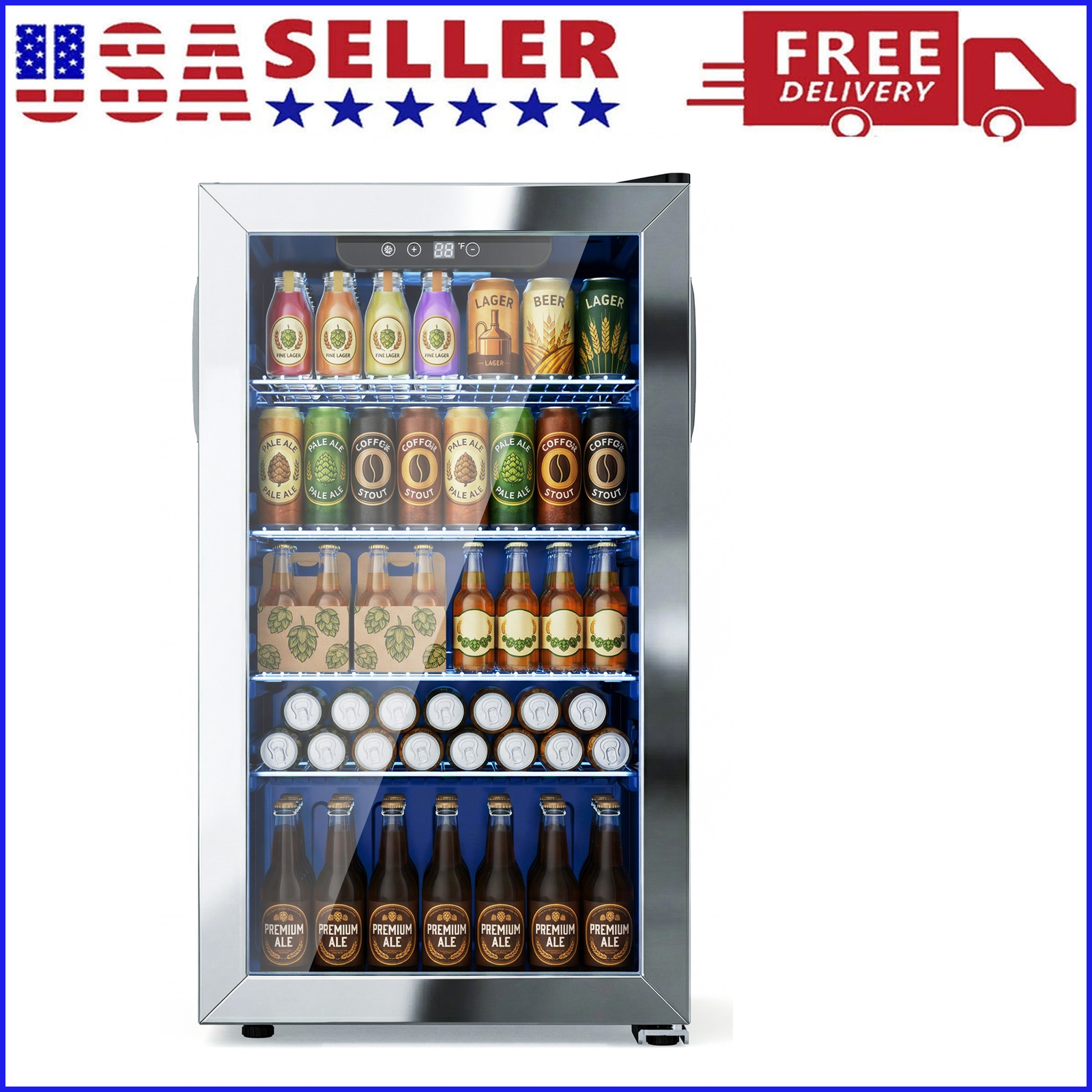 Beverage Refrigerator and Cool - Wine Beer Fridge 评论和价格