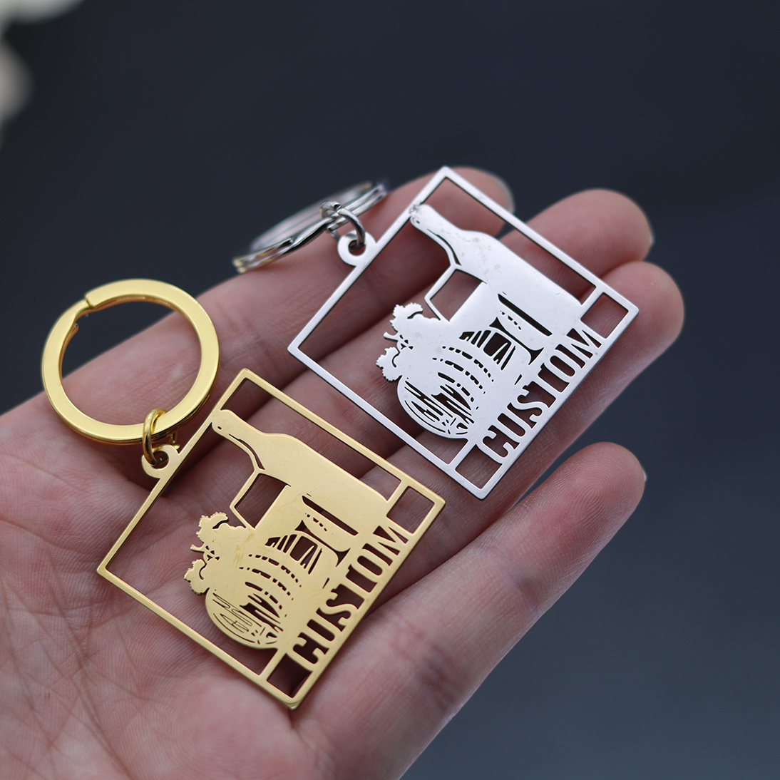 QIAMNI Custom Name Engraved Da - Wine With Beer Name 评论和价格