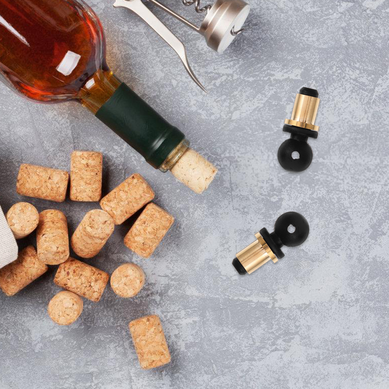 2Pcs Gourd Wine Stopper Set Re - Wine Beer Glass Set 评论和价格