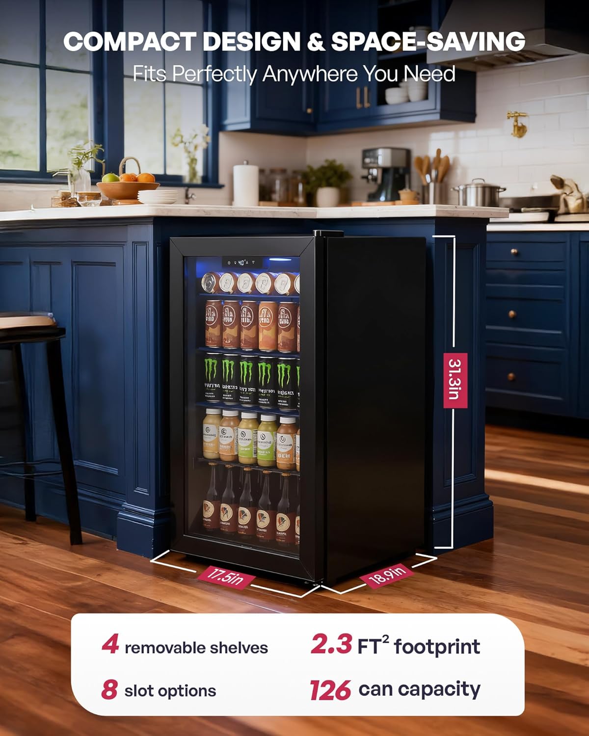 Beverage Refrigerator Cooler,  - Wine Beer Mini Fridge 评论和价格