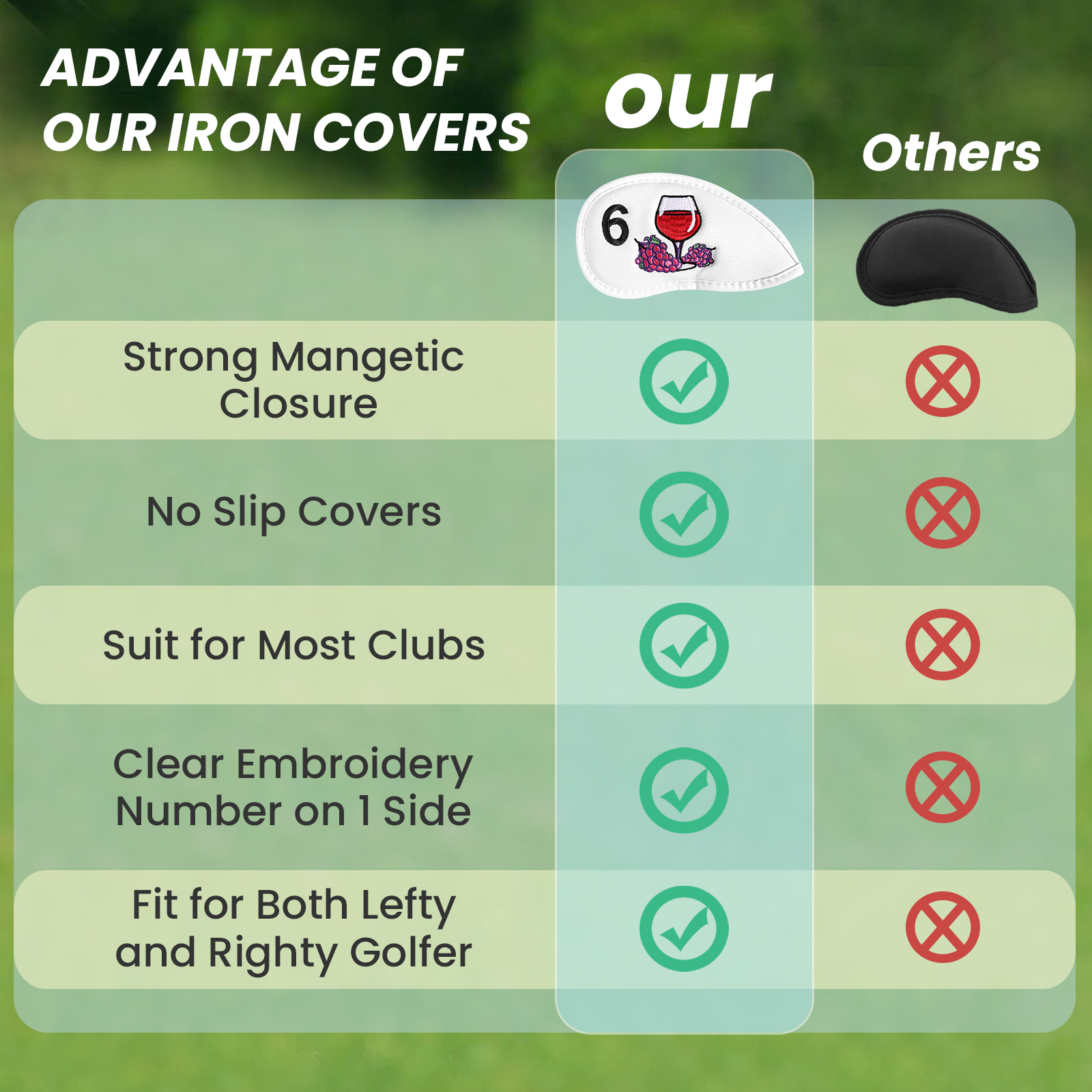 Magnetic Golf Club Head Covers - Wine & Beer Guayaquil 评论和价格