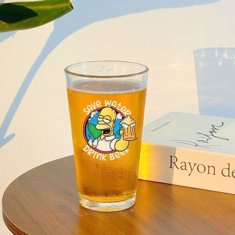 New The Simpsons Creative Pers - Wine Beer Glass Set 评论和价格