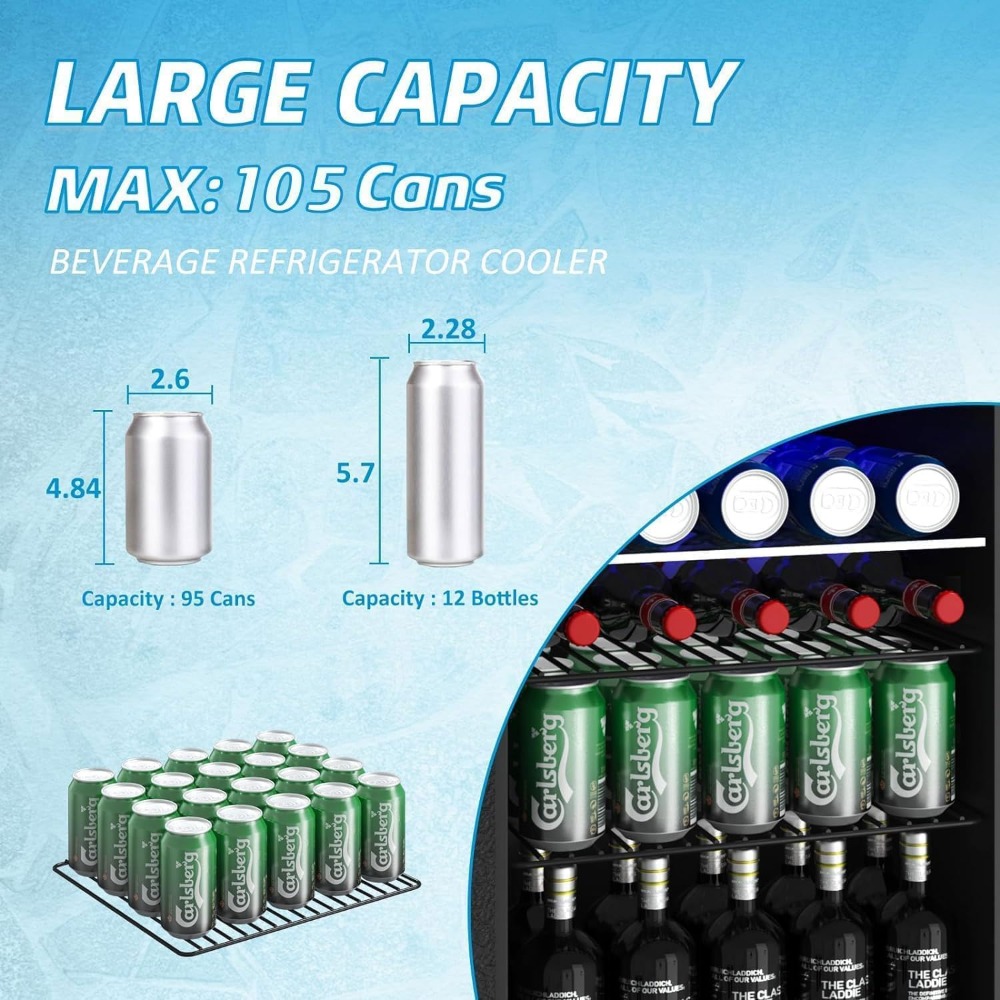 Compact Beverage Refrigerator, - Wine Beer Fridge Small 评论和价格