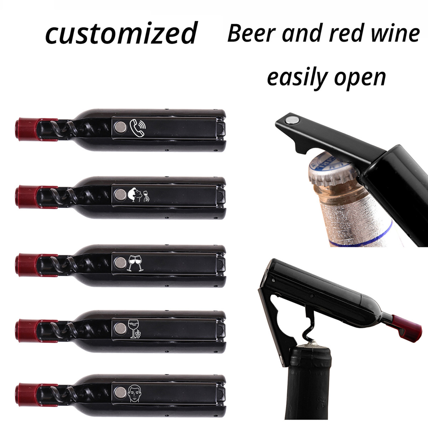 Bottle Shape Custom Text Wine  - Wine With Beer Name 评论和价格