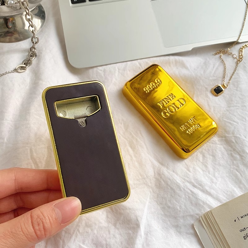 Gold Bar Refrigerator Magnet P - Wine Beer Fridge 评论和价格