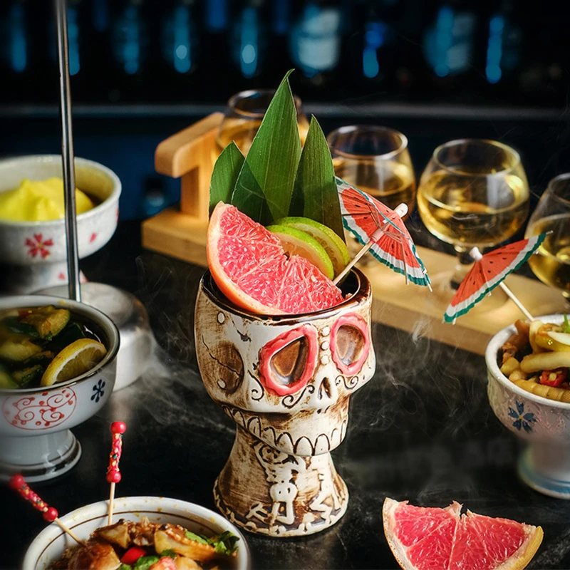 Halloween Party Skull Cocktail - Wine Beer Mixed Drinks 评论和价格