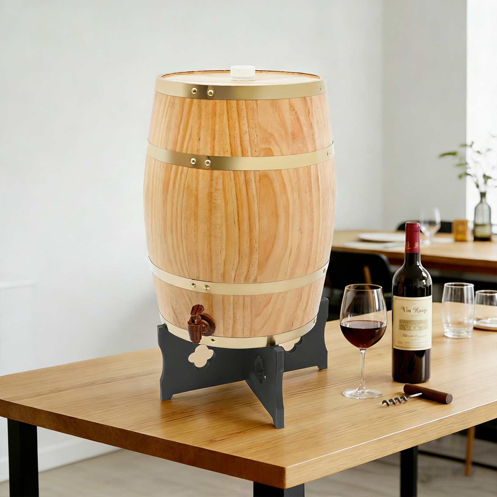 20L/5.28Gal Wood Color Wine Ba - Wine Beer Cider 评论和价格