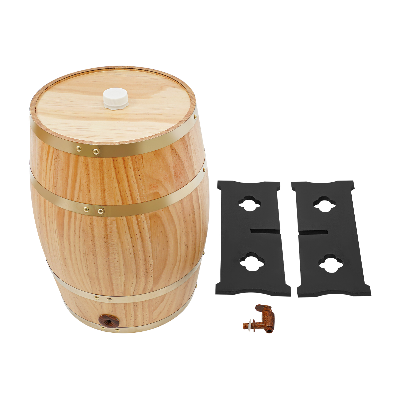 20L/5.28Gal Wood Color Wine Ba - Wine Beer Cider 评论和价格