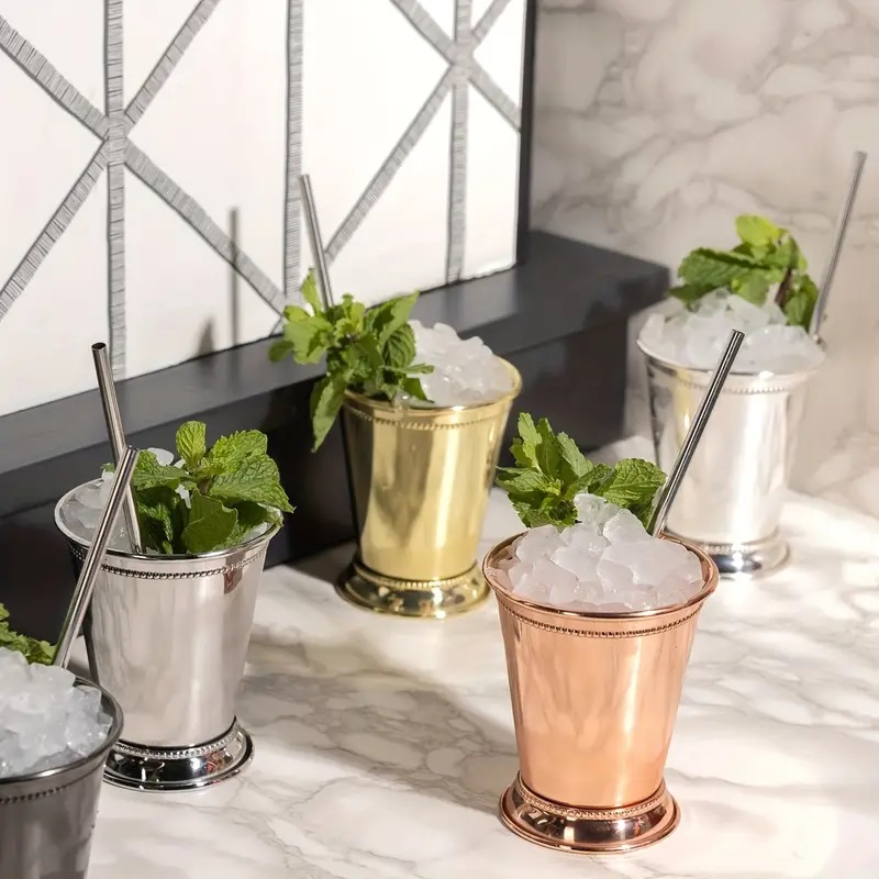 tiki Mint Julep Mug Stainless  - Wine Beer Mixed Drinks 评论和价格