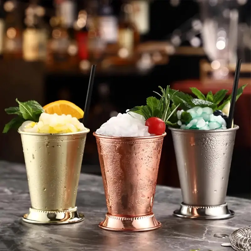 tiki Mint Julep Mug Stainless  - Wine Beer Mixed Drinks 评论和价格