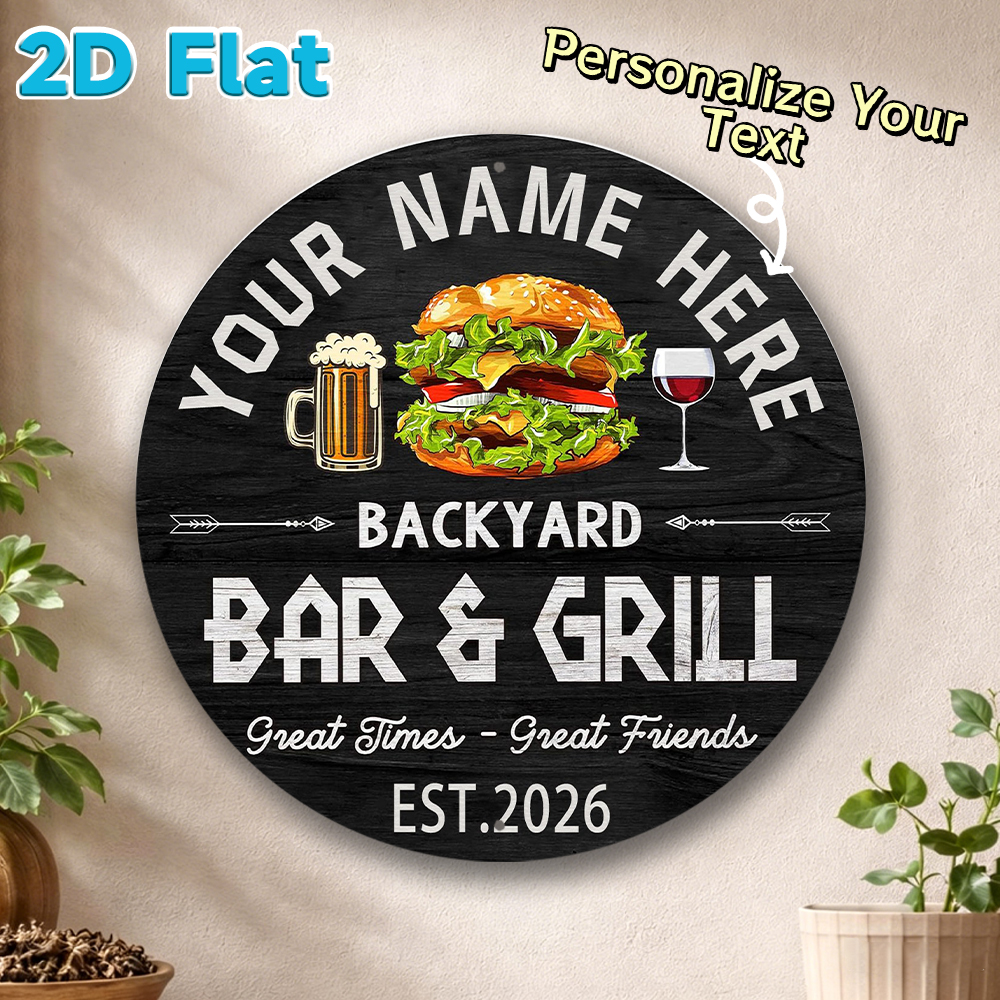 Custom Name & Year Backyard Ba - Wine With Beer Name 评论和价格