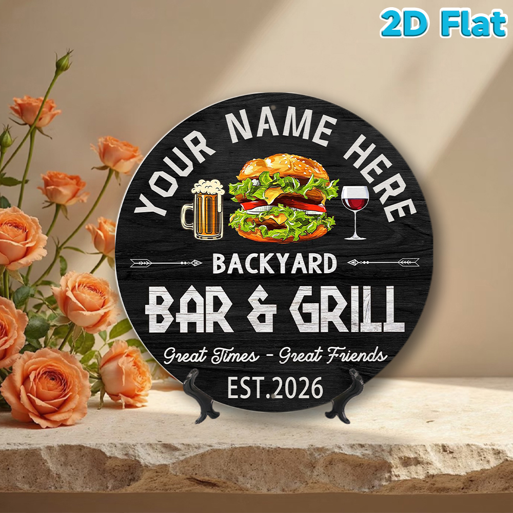 Custom Name & Year Backyard Ba - Wine With Beer Name 评论和价格