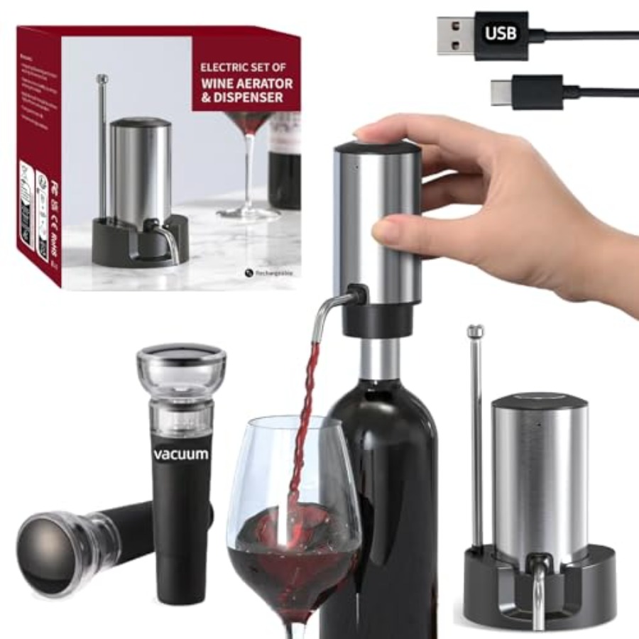 Rechargeable Electric Wine Aer - Decanter Aerator Set 评论和价格
