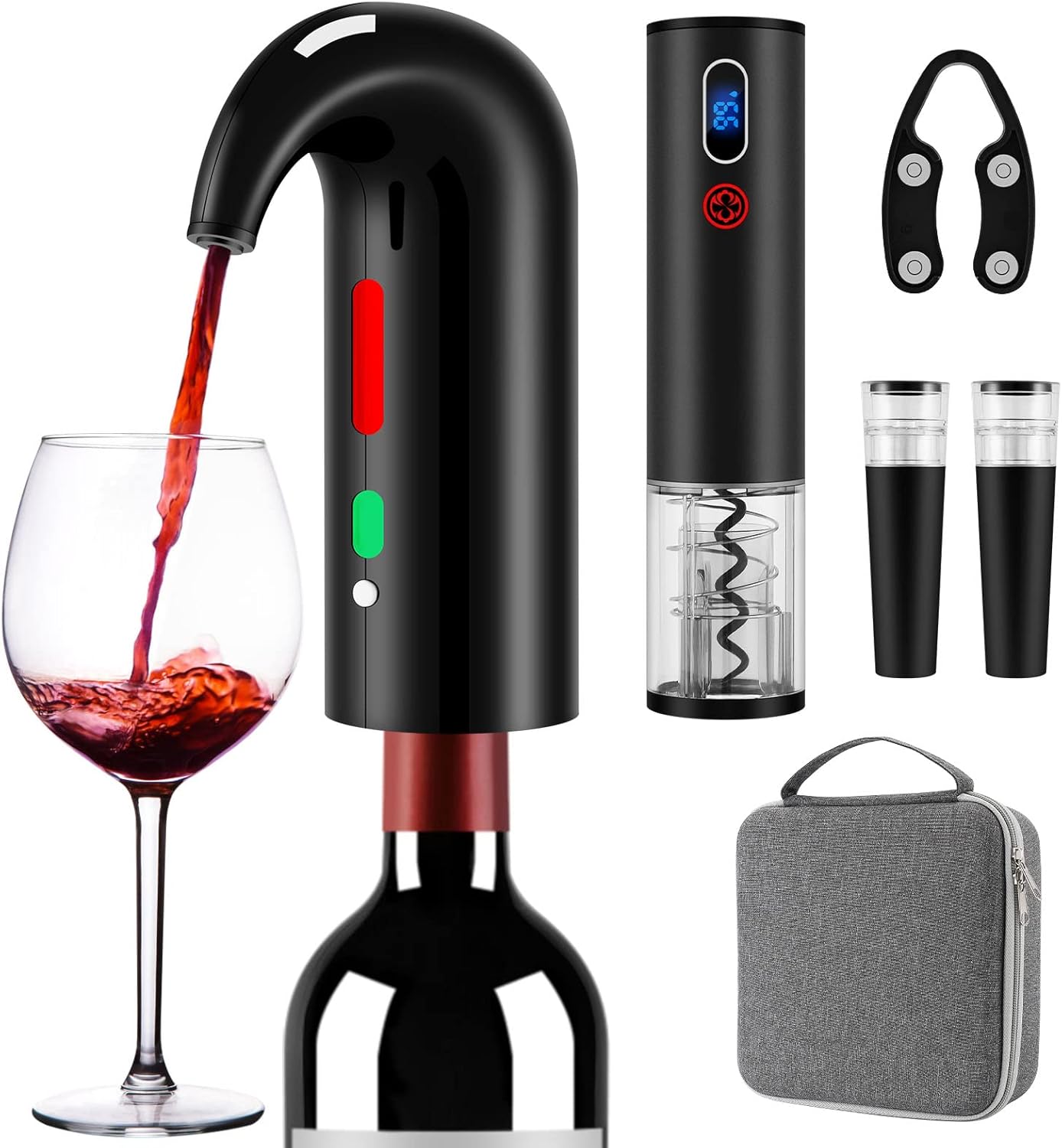 Electric Wine Opener Set with  - Decanter Aerator Set 评论和价格