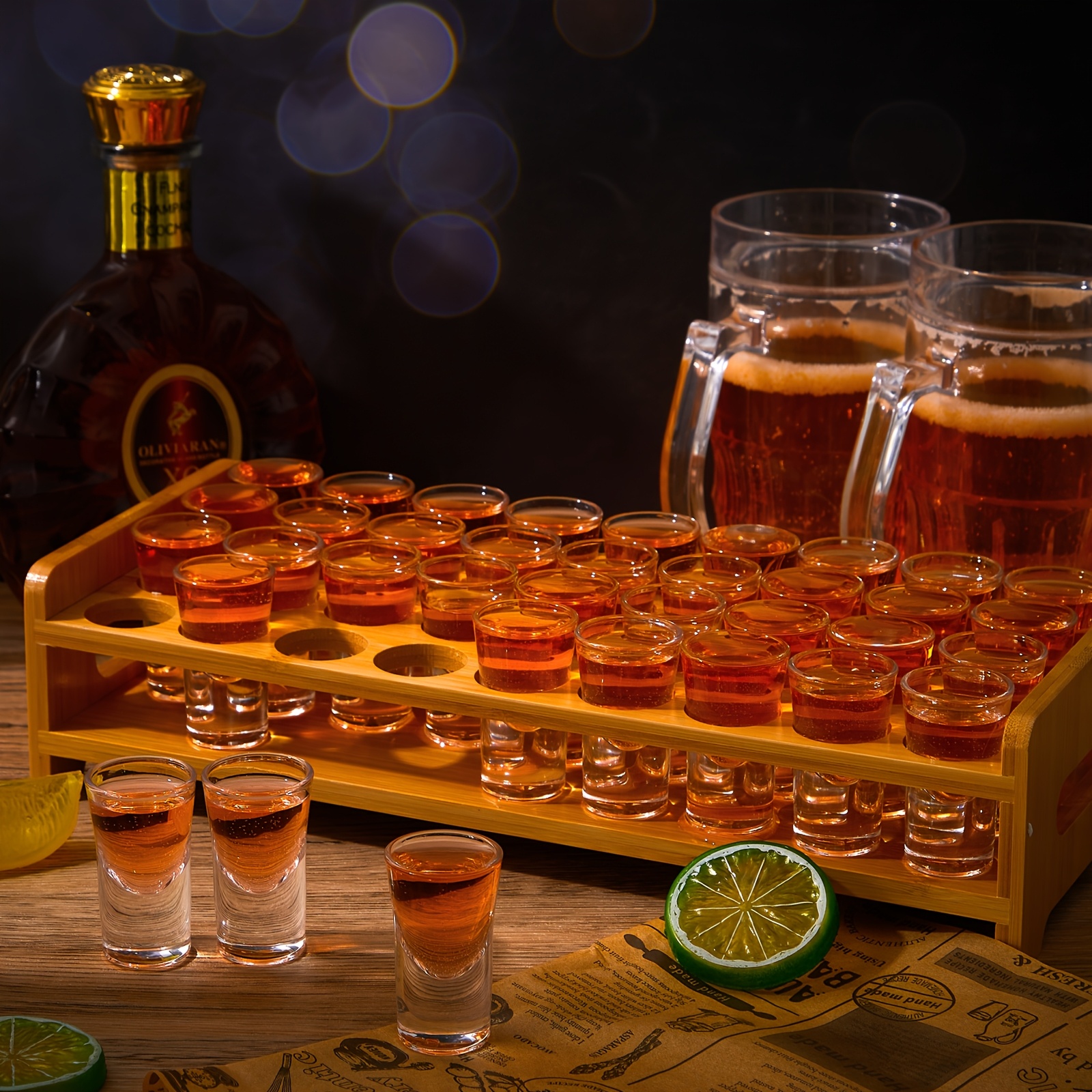 Set Of 36 Shot Glasses Holder  - Wine Beer Glass Set 评论和价格