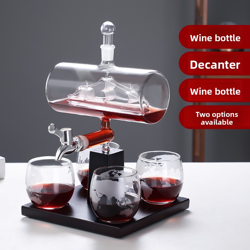 Tempered Glass Wine Decanter H - Decanter Aerator Set 评论和价格