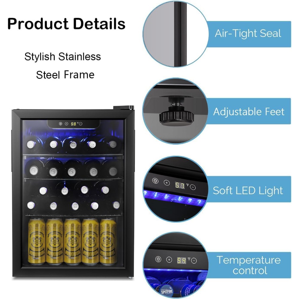 16 Bottle Wine Cooler/Cabinet  - Wine Beer Fridge Small 评论和价格