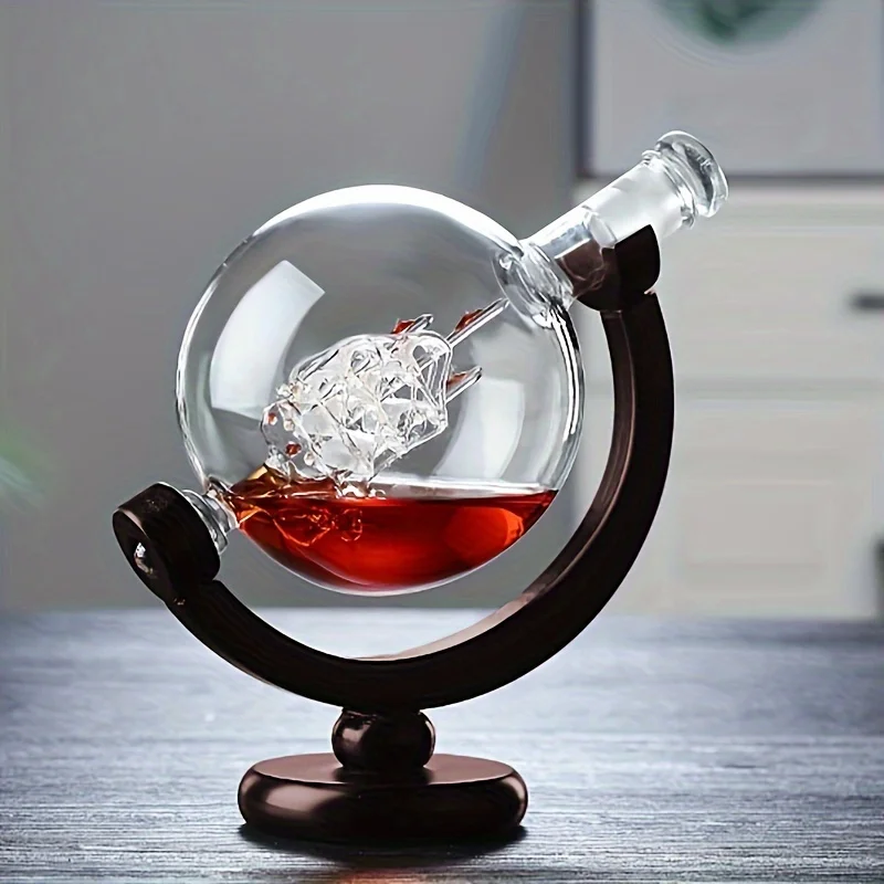 Globe Shaped Whiskey Decanter  - Decanter Aerator Set 评论和价格