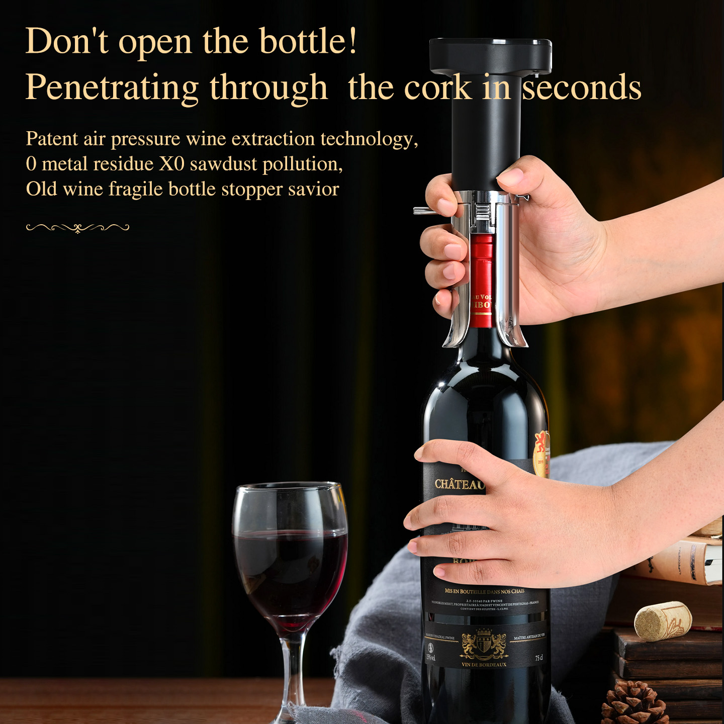 Wine Bottle Corkscrew Cap Open - Decanter Aerator Set 评论和价格