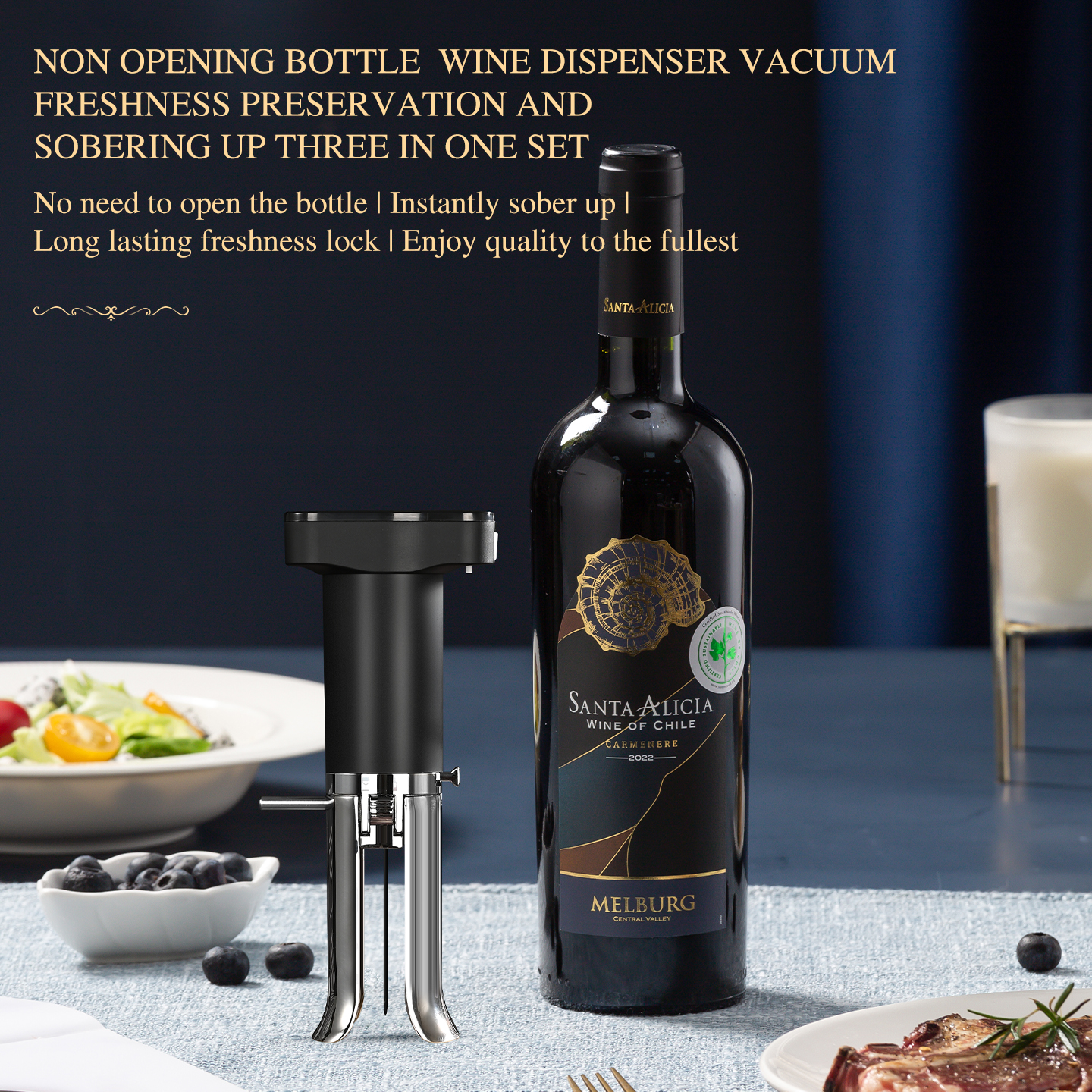 Wine Bottle Corkscrew Cap Open - Decanter Aerator Set 评论和价格