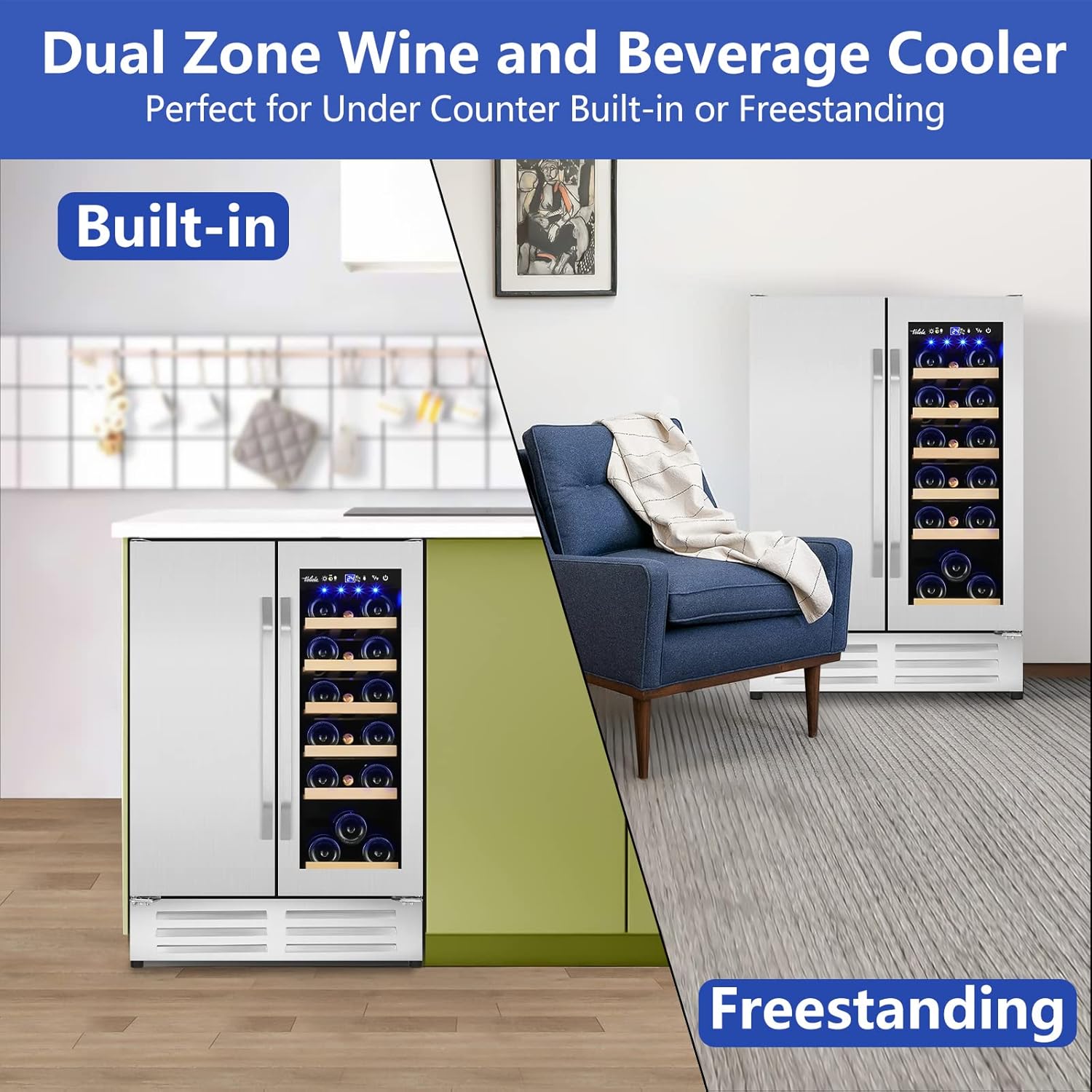 Wine and Beverage Refrigerator - Wine Beer Fridge 评论和价格