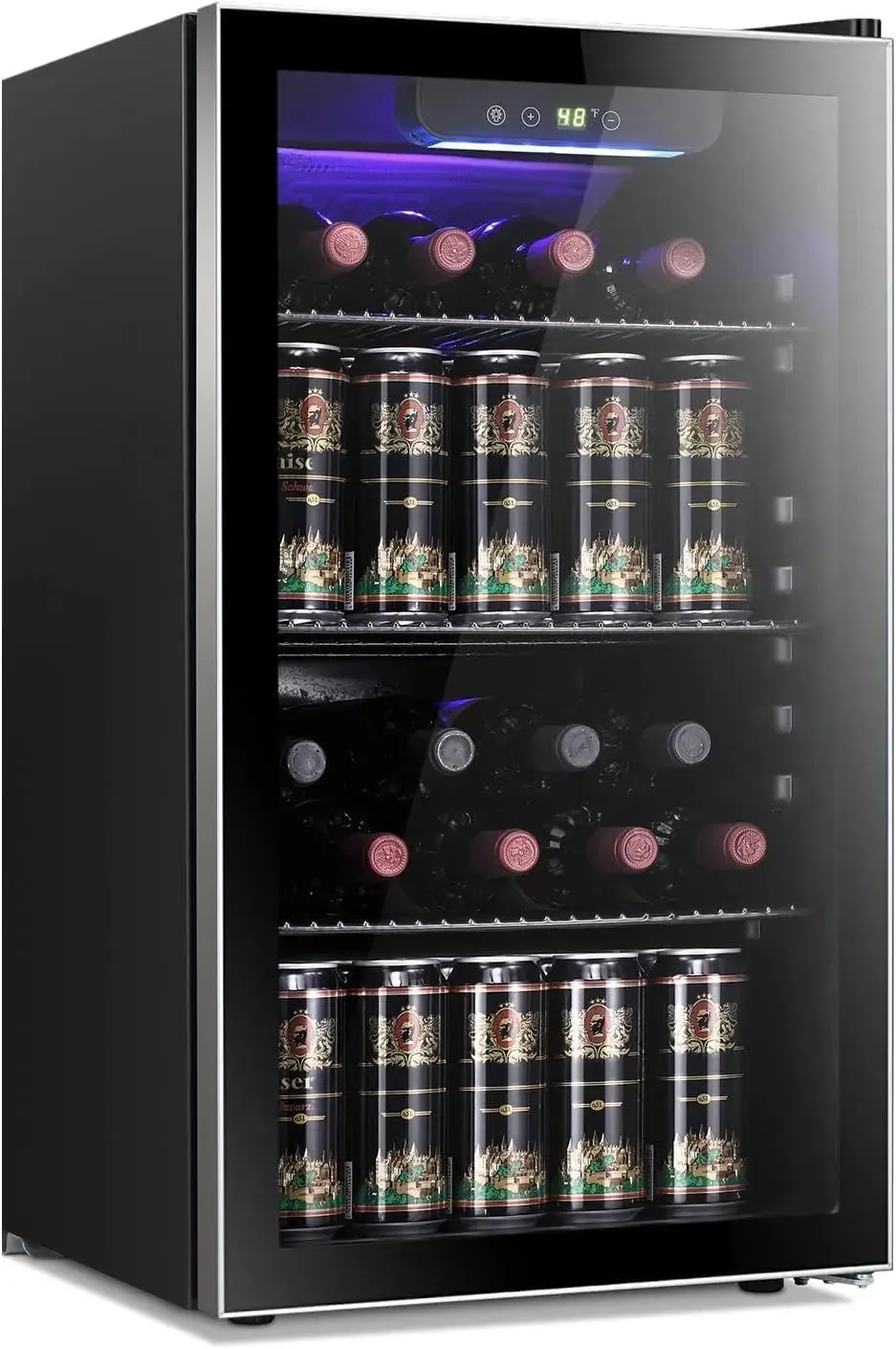 26 Bottle 130 Can Wine Cooler/ - Wine Beer Mini Fridge 评论和价格