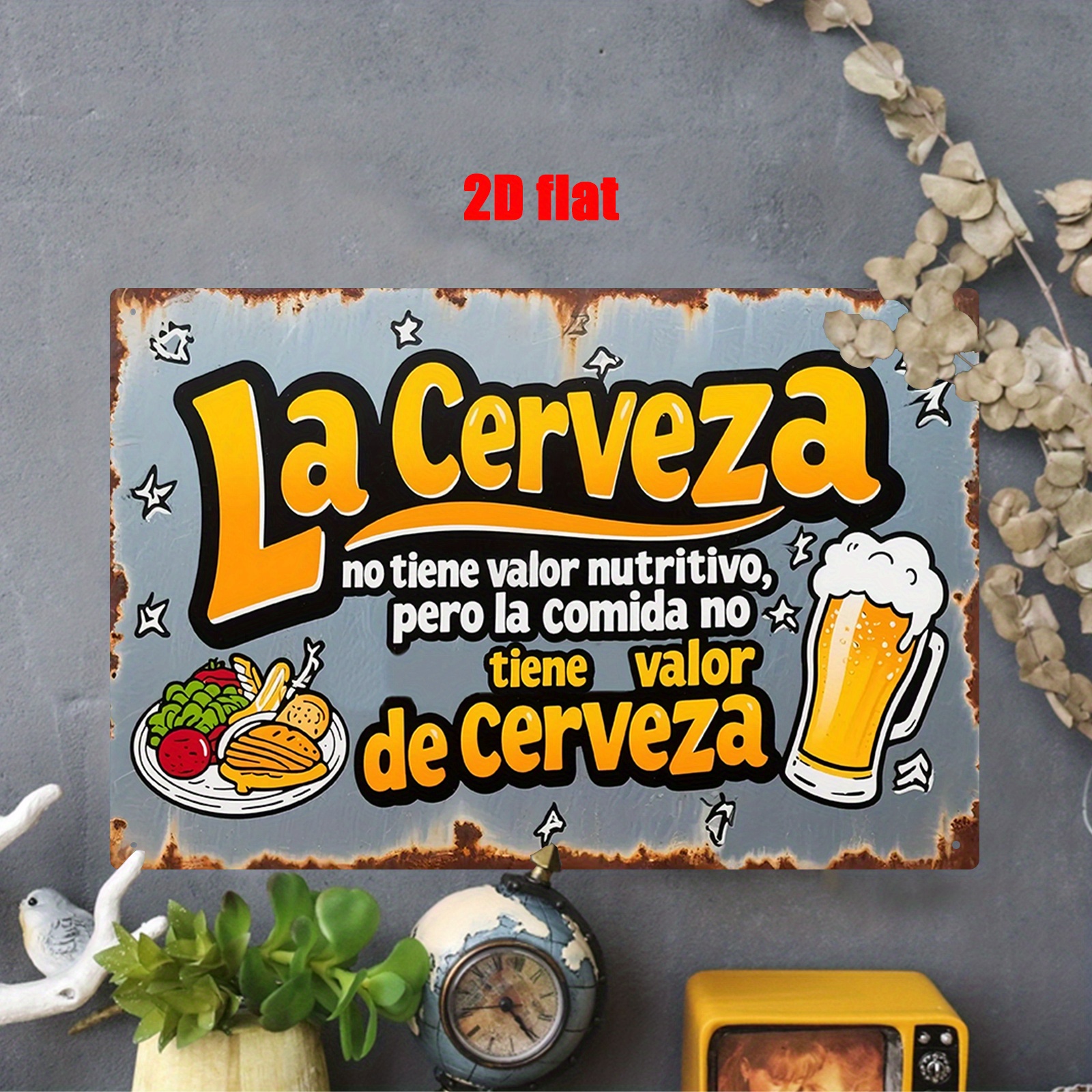 ,  of Metal Wall Art Sign, Wal - Wine Beer Usa 评论和价格
