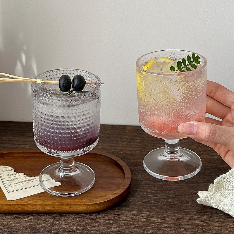 4pcs Set Vintage Embossed Mixe - Wine Beer Mixed Drinks 评论和价格
