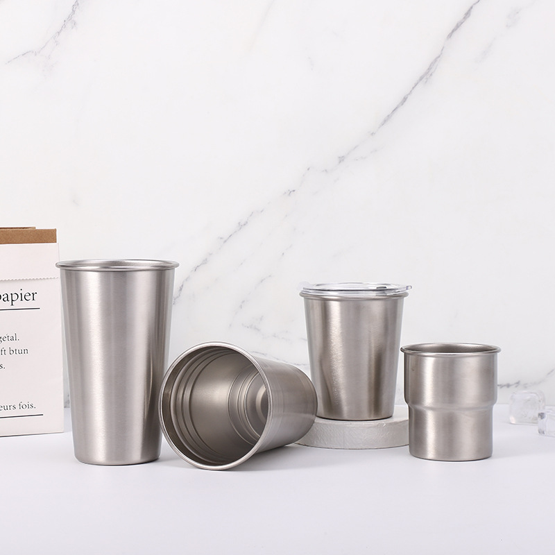 Stainless Steel Metal Cup Beer - Wine Beer Glass Set 评论和价格