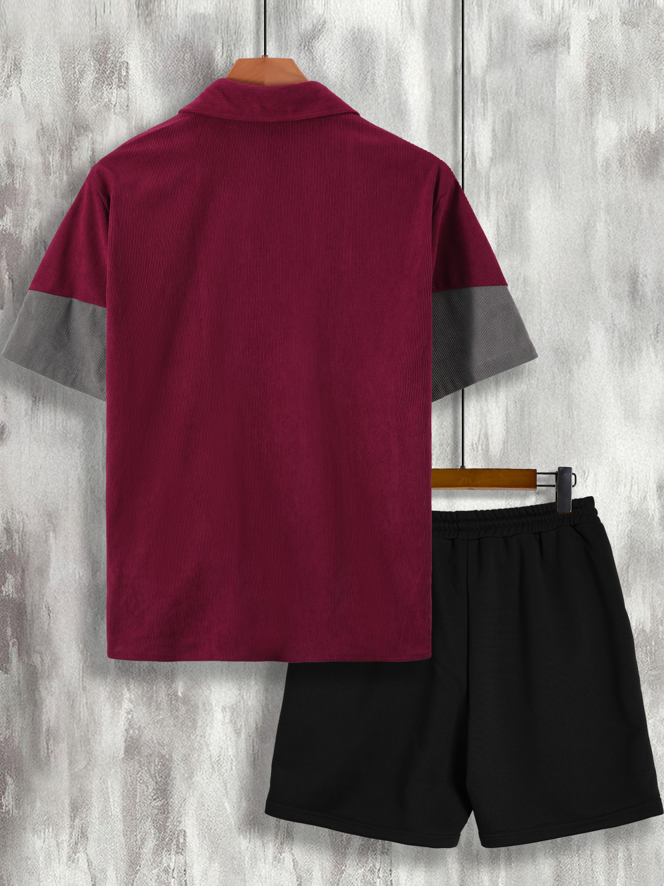 Men's Wine Red & Gray Color Bl - Wine & Beer Guayaquil 评论和价格
