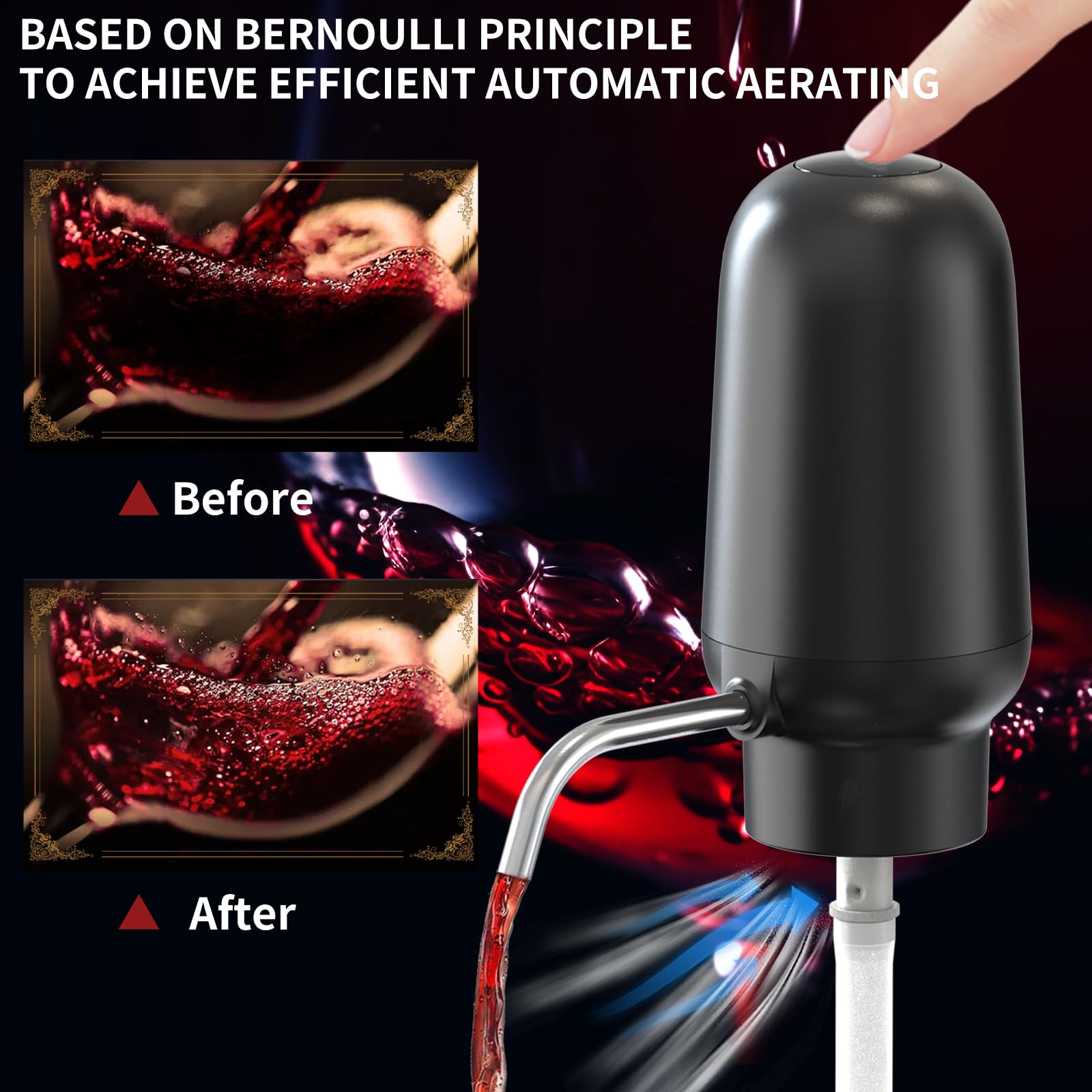 Intelligent Electric Wine Aera - Decanter Aerator Set 评论和价格