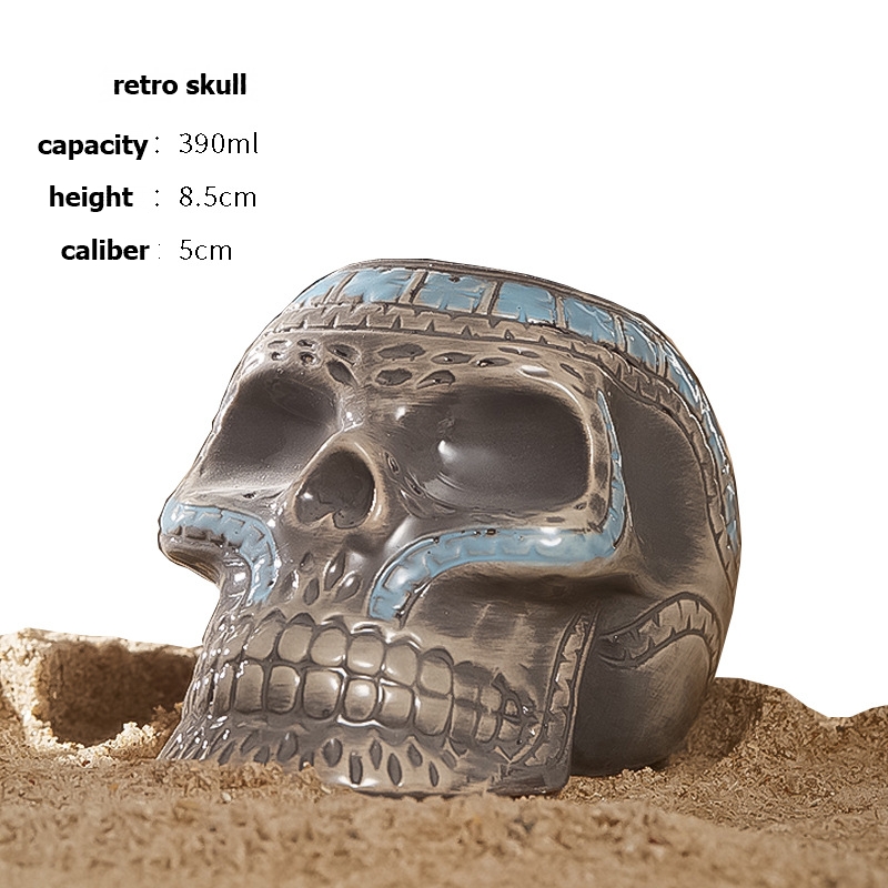 Vintage skull like ceramic win - Wine Like Beer 评论和价格