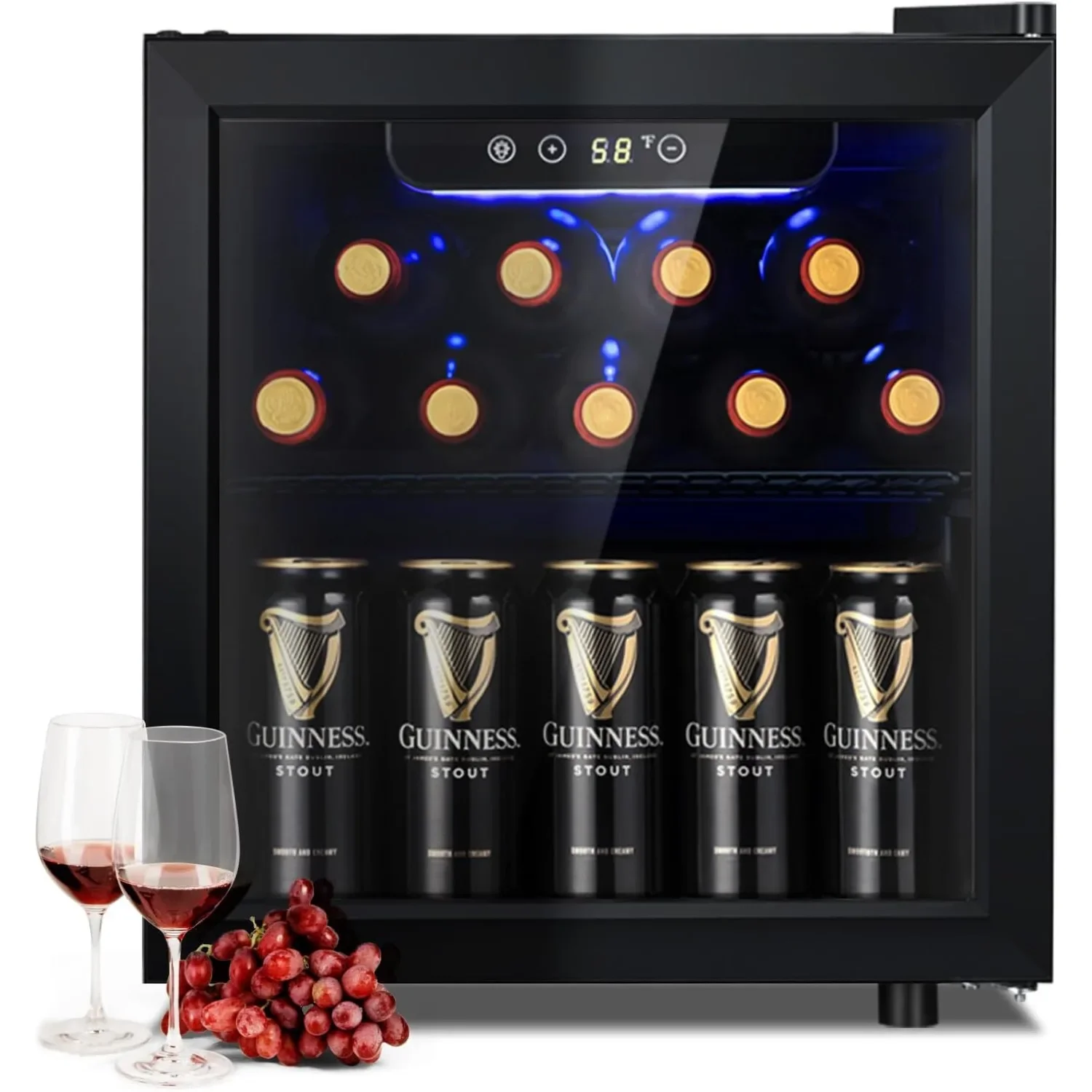 Mini Wine Cooler Fridge - 12 B - Wine Beer Fridge Small 评论和价格