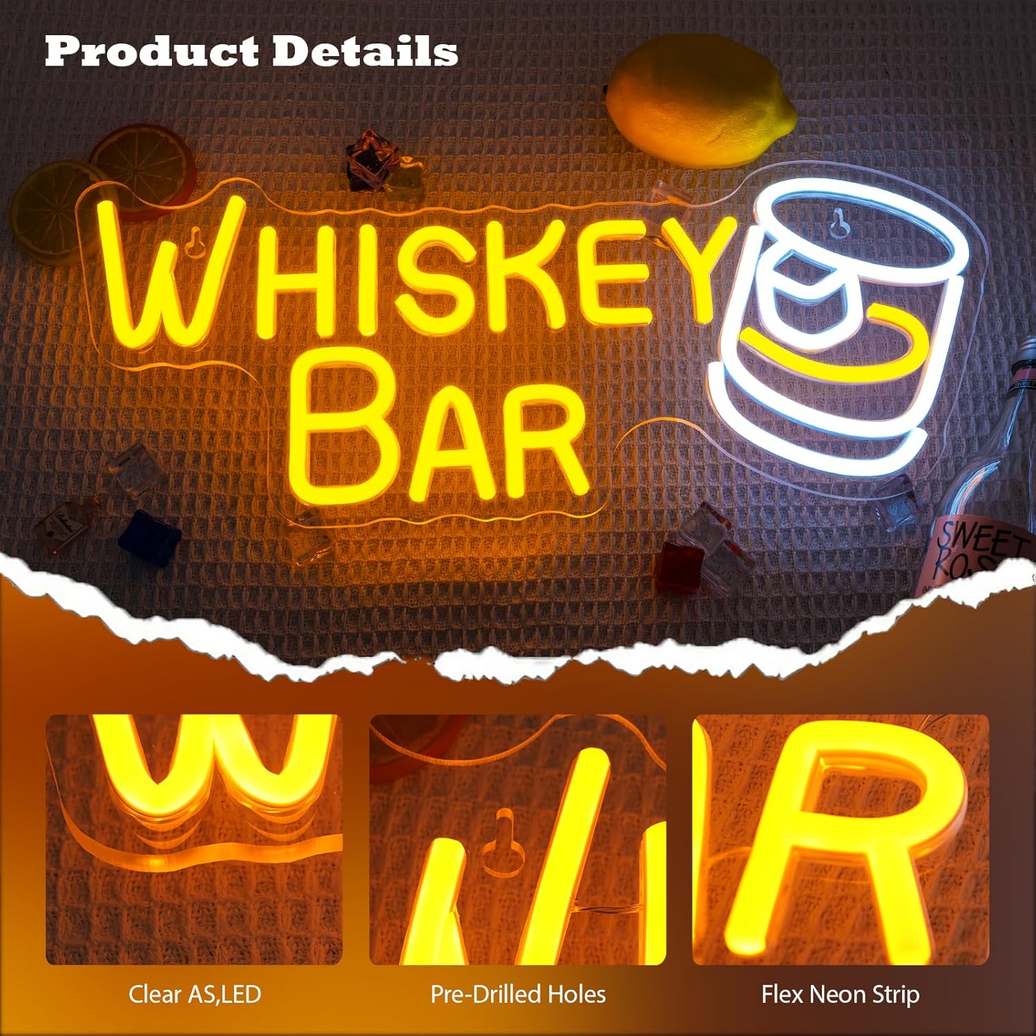 Bar Neon Sign Bussiness Art Wa - Wine Beer Restaurant 评论和价格