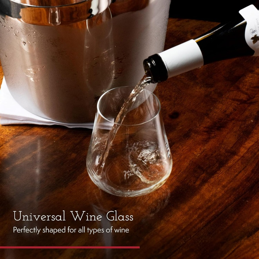 Stemless Crystal Wine Glasses  - Wine Beer Glass Set 评论和价格