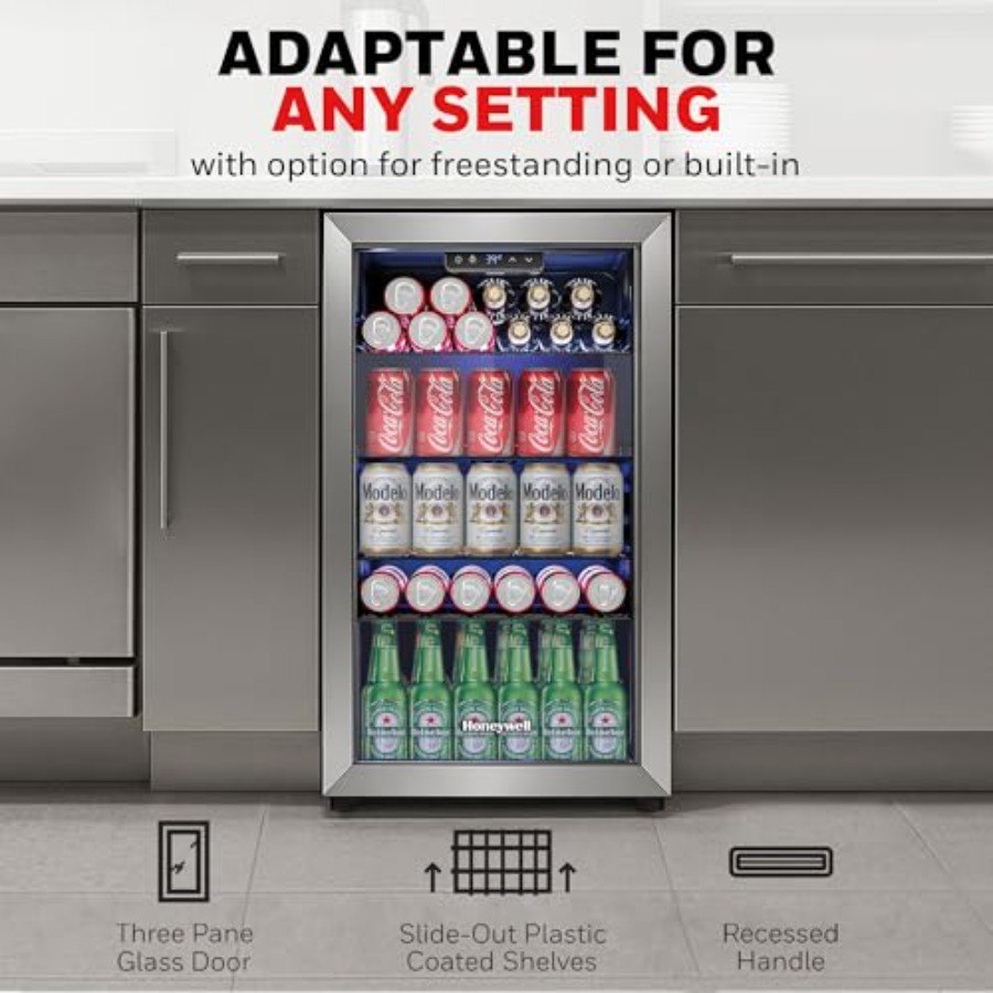 Beverage Refrigerator and Cool - Wine Beer Mini Fridge 评论和价格