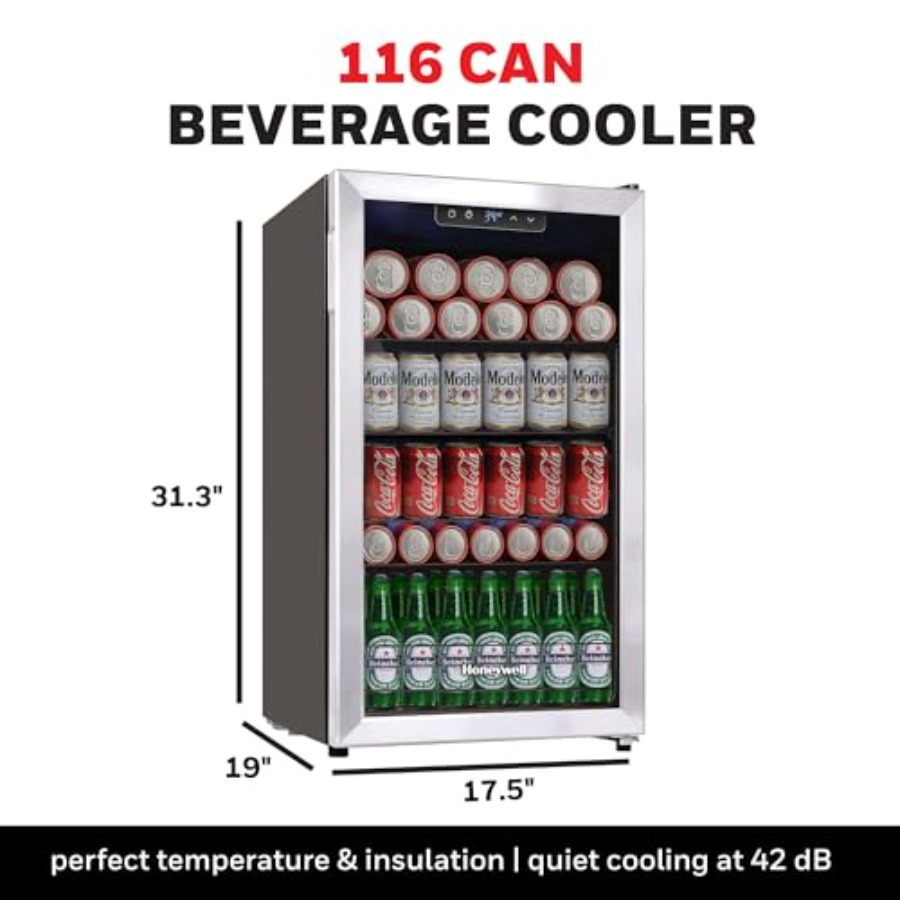 Beverage Refrigerator and Cool - Wine Beer Mini Fridge 评论和价格