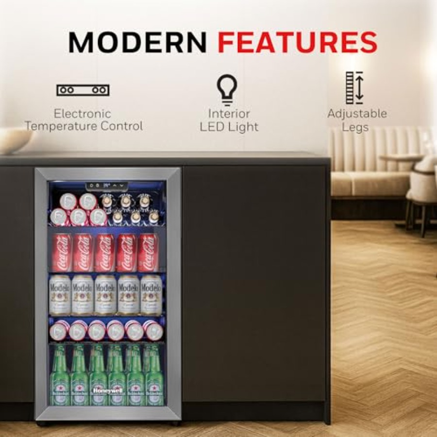 Beverage Refrigerator and Cool - Wine Beer Mini Fridge 评论和价格