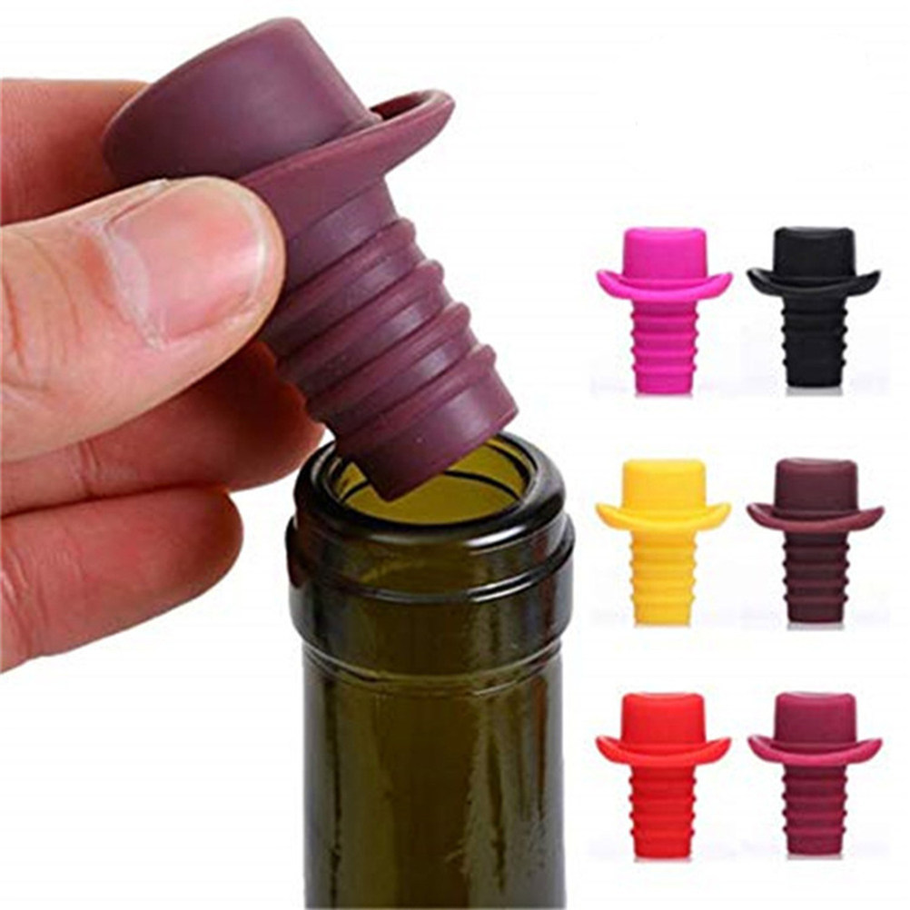 5Pcs Hat Shaped Silicone Wine  - Wine Beer Glass Set 评论和价格