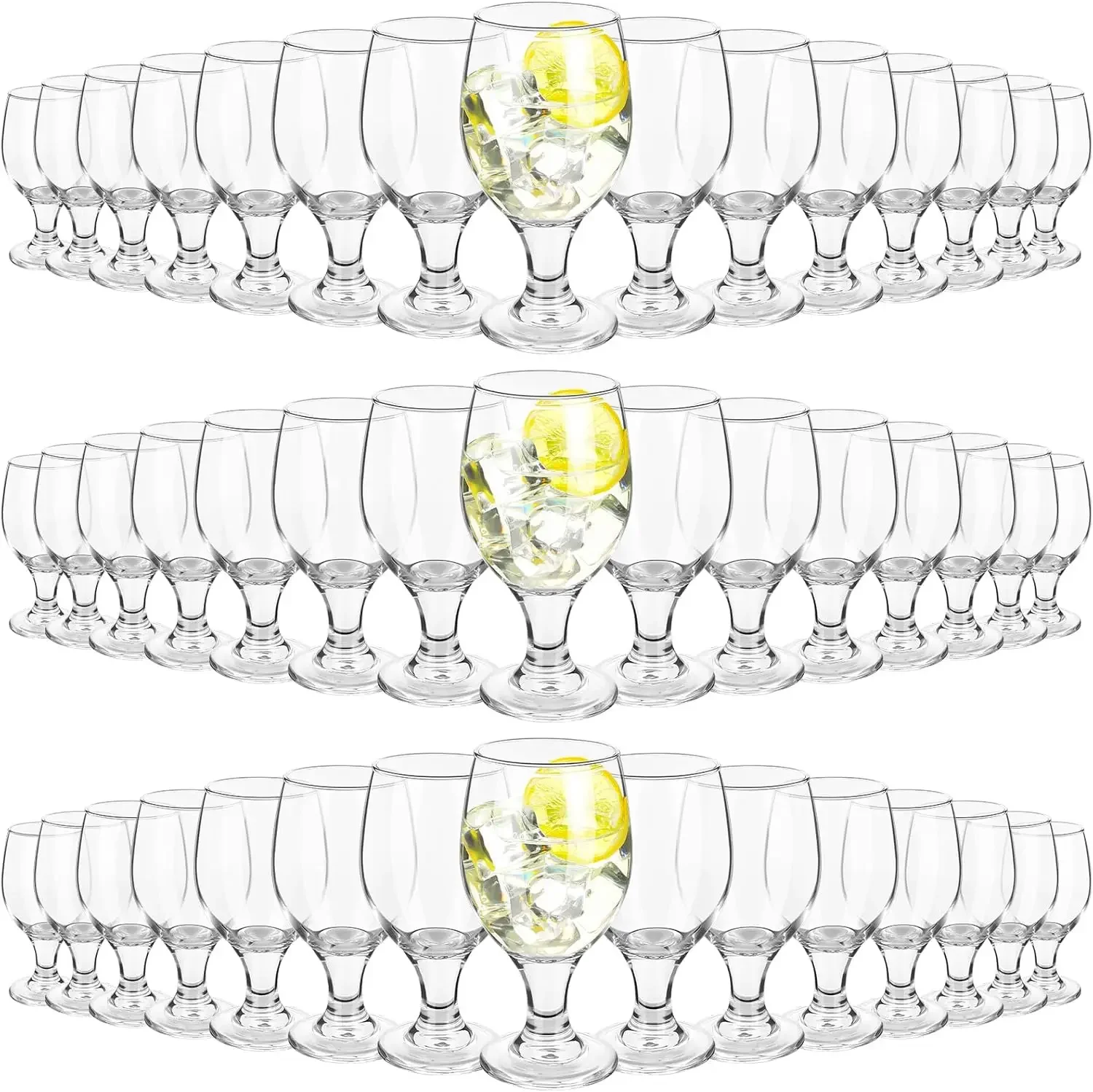 Set of 48 Clear Glasses 13.5 o - Wine Beer Glass Set 评论和价格