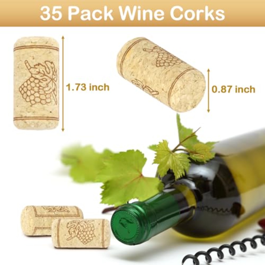 35 Pack Straight Wine Corks, # - Wine X Beer 评论和价格