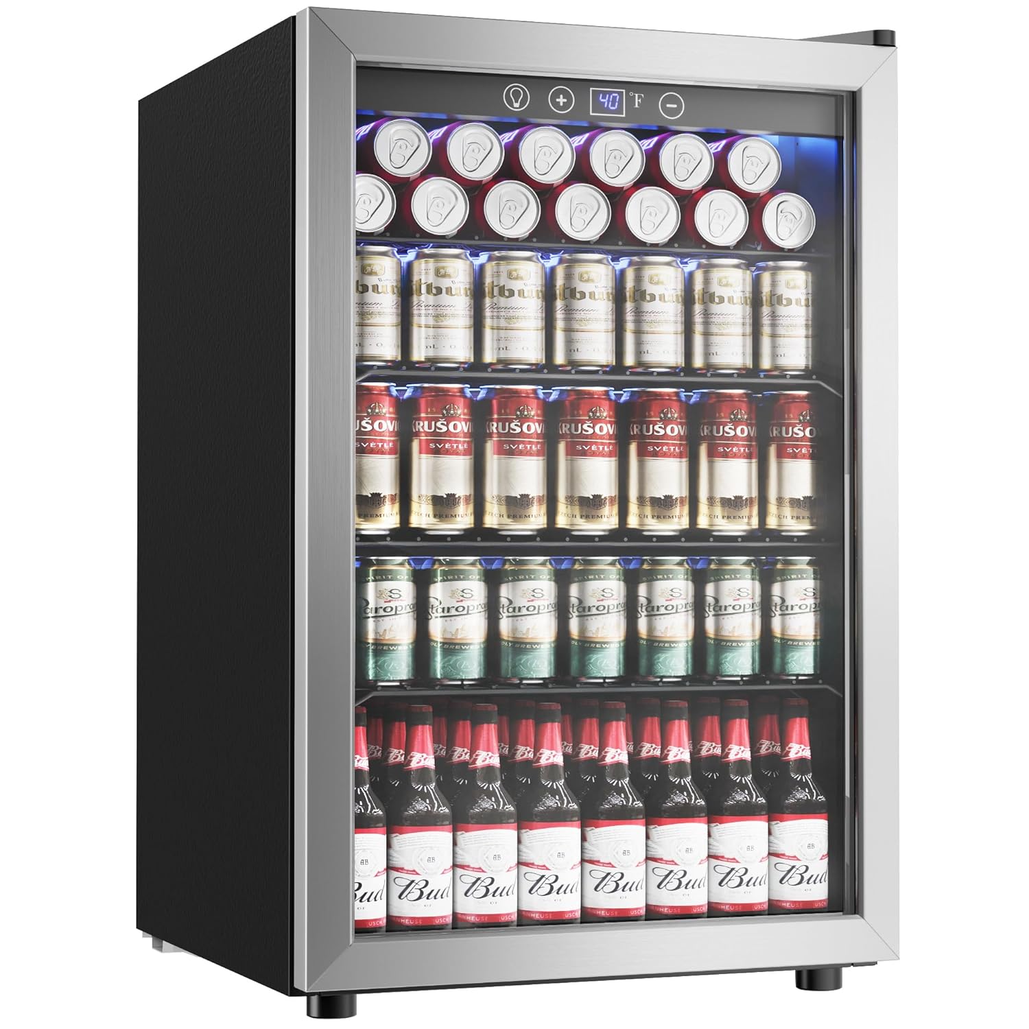 4.5 Cu.ft Beverage Cooler, 145 - Wine Beer Mini Fridge 评论和价格