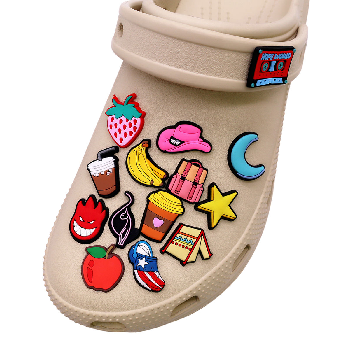1 Pcs Novelty Shoe Charms Acce - Wine X Beer 评论和价格