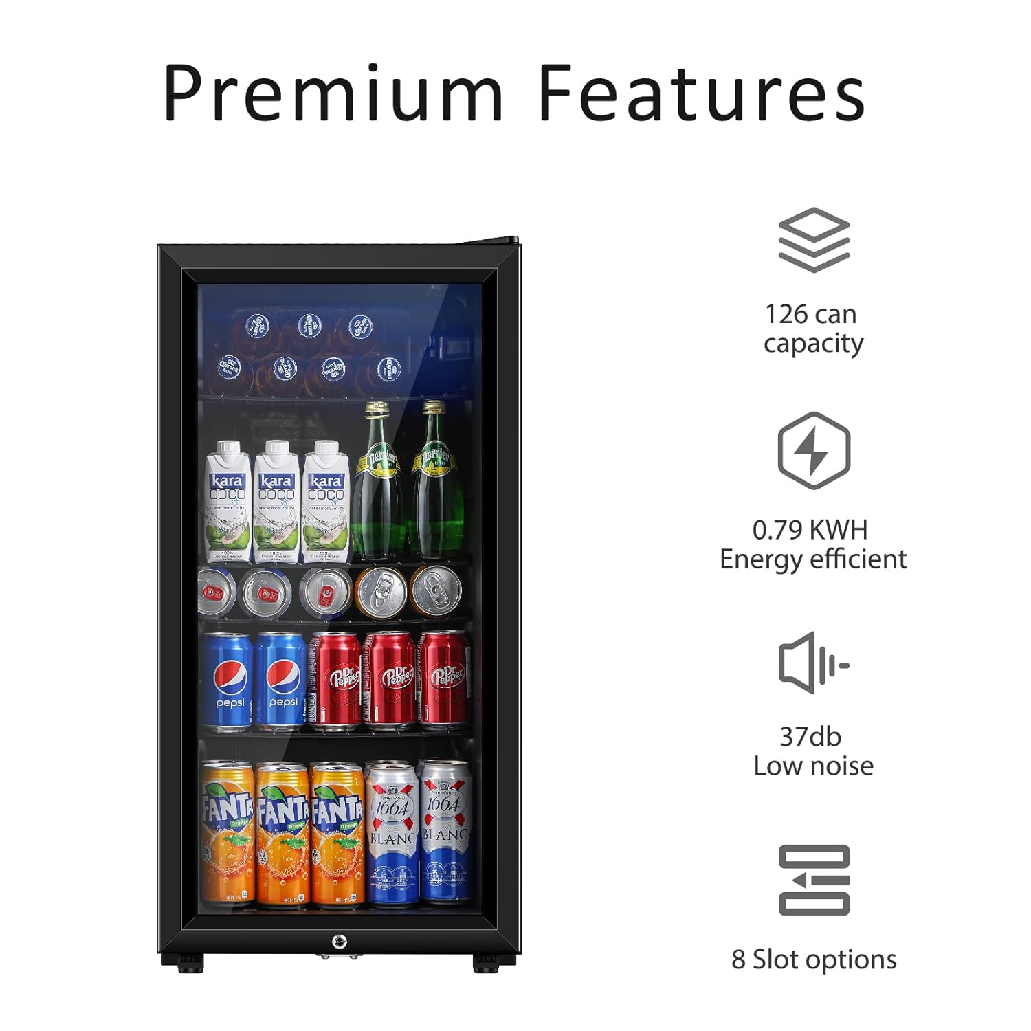Beverage Refrigerator, 3.2 Cu. - Wine Beer Mini Fridge 评论和价格